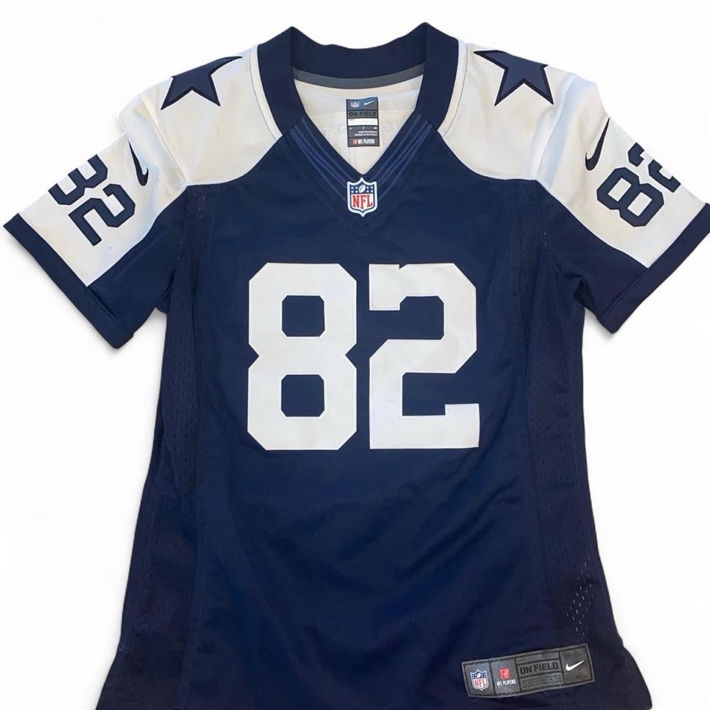 Nike NFL cowboys witten 82 Blue and White Football Jersey